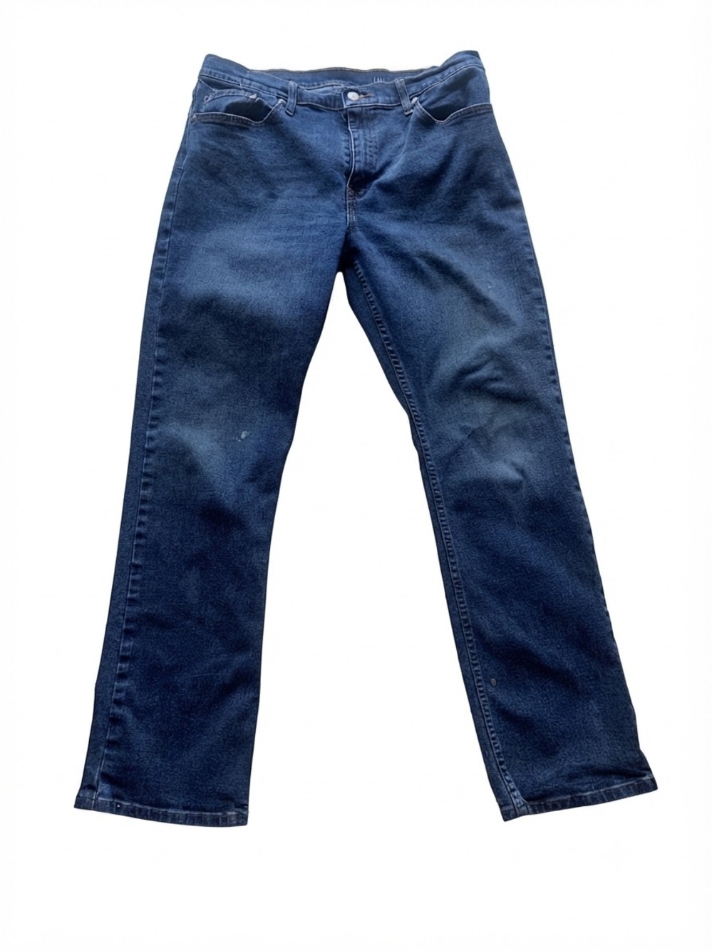 George Men's Blue Denim Boot Cut Jeans Size 34x32 Casual Everyday Wear Pre-Owned